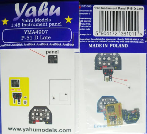 Yahu Models YMA4907 1/48 P-51D Mustang Late Version (for Eduard)