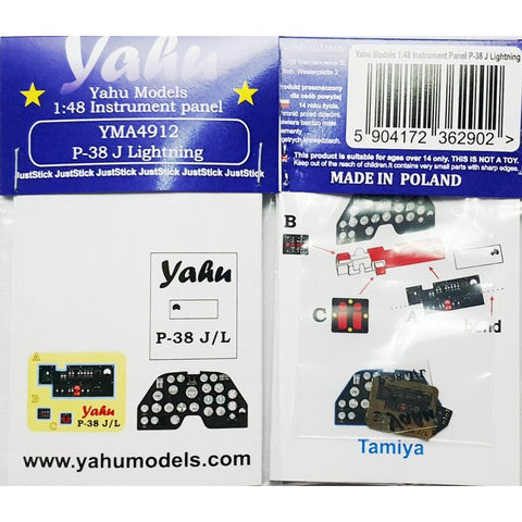 Yahu Models YMA4912 1/48 P-38J Lightning (for Tamiya)