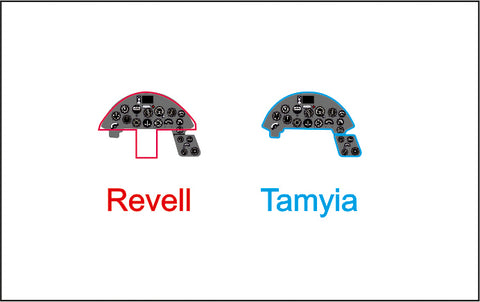 Yahu Models YMA7226 1/72 F4U-1A Corsair Instrument Panel (for Revell)
