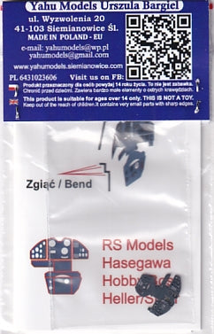 Yahu Models YMA7236 1/72 Morane-Saulnier M.S.406 Instrument Panel (for RS Models / Heller)
