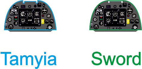 Yahu Models YMA7249 1/72 Spitfire Mk.V Instrument Panel (for Tamiya / Sword)