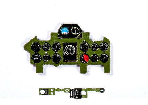 Yahu Models YMA7255 1/72 A6M2 Zero Model 21 Instrument Panel (for Tamiya / Hasegawa / Airfix / Fine Molds)