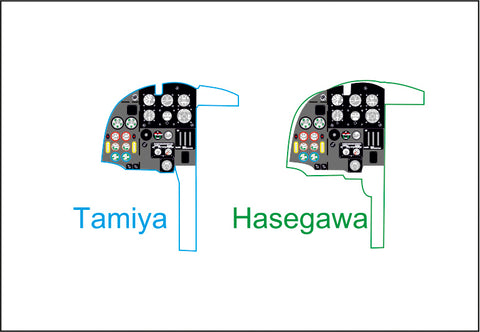 Yahu Models YMA7260 1/72 Mosquito NF.II / FB VI Instrument Panel (for Tamiya / Hasegawa-Revell)