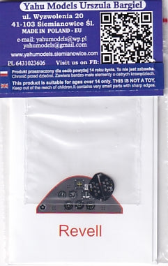Yahu Models YMA7270 1/72 Stearman PT-17 Instrument Panel (for Revell)