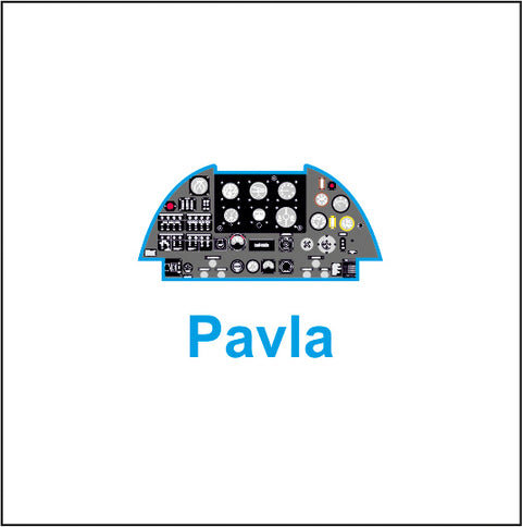 Yahu Models YMA7288 1/72 Westland Lysander Instrument Panel (for Pavla / Airfix / Matchbox)