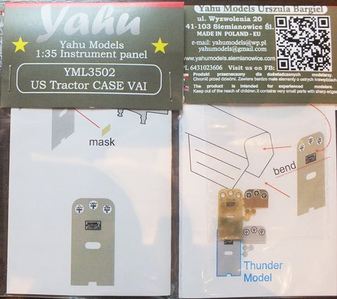 Yahu Models YML3502 1/35 US Case Tractor VAI Instrument Panel (for Thunder Model)