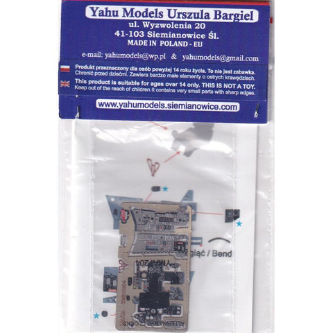 Yahu Models YML7204 1/72 MiG-21 PFM Instrument Panel (Gray) (for RV Aircraft)