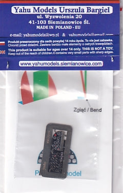 Yahu Models YML7210 1/72 IAR-81 Instrument Panel (for A-model / early model)