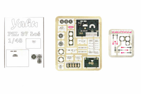 Yahu Models YMS4805 1/48 PZL.37 Łoś Set (for Mirage)