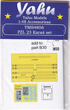 Yahu Models YMS4806 1/48 PZL-23 Karaś Set (for Mirage)