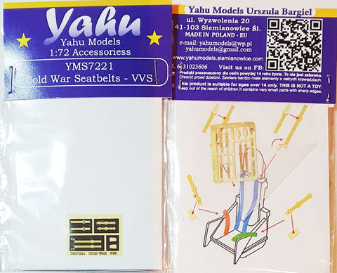 Yahu Models YMS7221 1/72 Cold War Era Seatbelts – VVS (Soviet)
