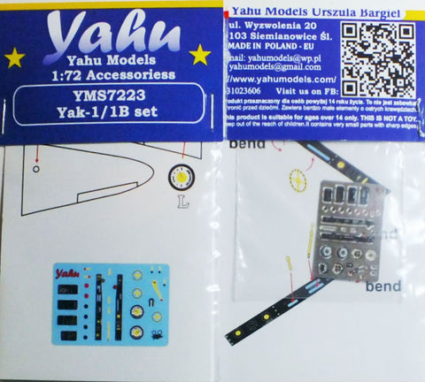 Yahu Models YMS7223 1/72 Yak-1 Set (for Aroma Hobby/Brengun)