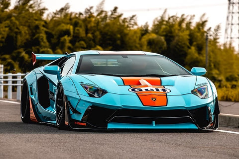 SK Decals SK24205 1/24 LB-WORKS Lamborghini Aventador Ver.2 Gulf (for Aoshima)