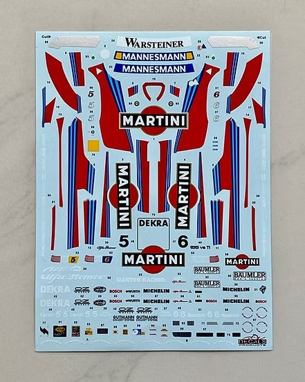 SK Decals SK24215 1/24 Alfa Romeo 155 V6 Ti ITC 1996 Martini Alfa Corse (for Tamiya)