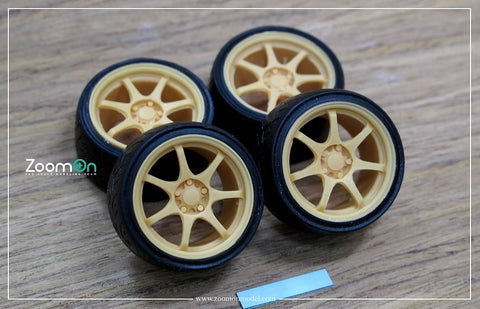 ZoomOn ZR002 1/24 18-inch Mugen GP Wheel Set