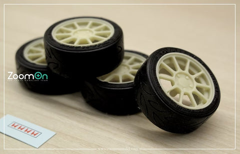 ZoomOn ZR003 1/24 16-inch DC2 '98 Spec Wheel Set