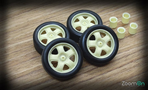 ZoomOn ZR010 1/24 16-inch Mugen MR5 Sports Wheel Set