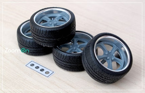 ZoomOn ZR015 1/24 16-inch Work VS-KF wheel set