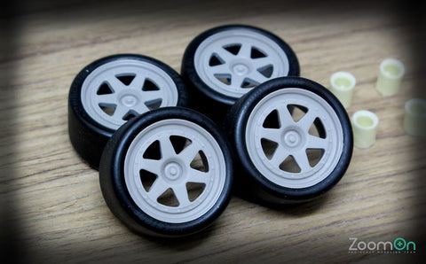 ZoomOn ZR018 1/24 18-inch SSR Hasemi Prot-S Wheel Set