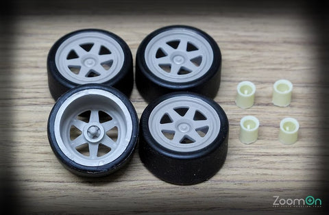 ZoomOn ZR018 1/24 18-inch SSR Hasemi Prot-S Wheel Set