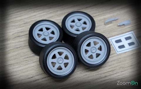 ZoomOn ZR019 1/24 17-inch SSR Racing Wheel Set