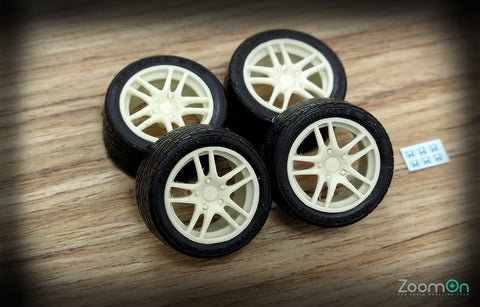 ZoomOn ZR023 1/24 17-inch Euro-R wheel set