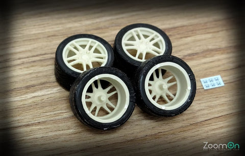ZoomOn ZR023 1/24 17-inch Euro-R wheel set
