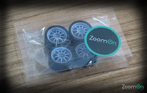 ZoomOn ZR027 1/24 17-inch Enkei ES Tarmac Racing Wheel Set