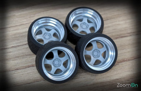ZoomOn ZR033 1/24 18-inch Work Meister S1 2P Wheel Set