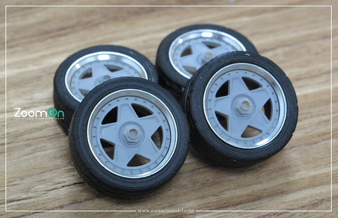 ZoomOn ZR063 1/24 16-inch Star-Shaped Wheel Set