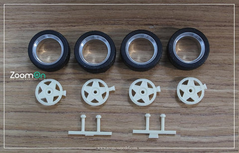 ZoomOn ZR063 1/24 16-inch Star-Shaped Wheel Set