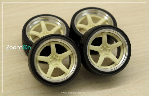 ZoomOn ZR079 1/24 18-inch Work Emotion T5R 2P Wheel Set