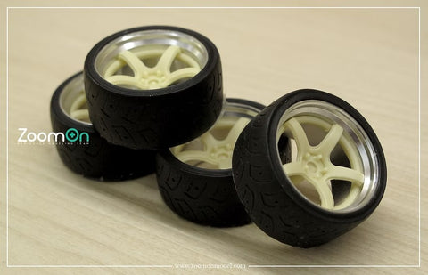 ZoomOn ZR079 1/24 18-inch Work Emotion T5R 2P Wheel Set