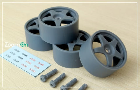 ZoomOn ZR095 1/24 18-inch OZ Racing Wheels (for Audi A4 BTCC)
