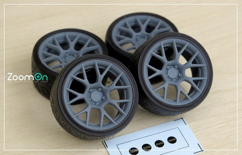 ZoomOn ZR109 1/24 18-inch BBS RE-V7 Wheel Set