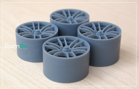 ZoomOn ZR110-18 1/24 18-inch Enkei RA039 Wheel Set (Tires Not Included) (For Tamiya)