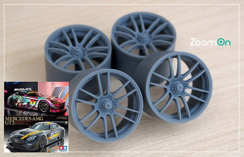 ZoomOn ZR110-18 1/24 18-inch Enkei RA039 Wheel Set (Tires Not Included) (For Tamiya)