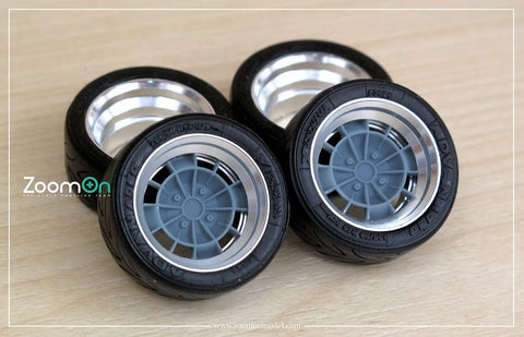 ZoomOn ZR113-16 1/24 16-inch TRD Tosco Wheel Set